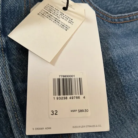 🆕 Levi’s Premium Size 32 High-Rise Deconstructed Skirt 5 Button 5 Pocket…