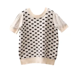 [10-12y] Hanna Andersson Knit Short-Sleeve Top