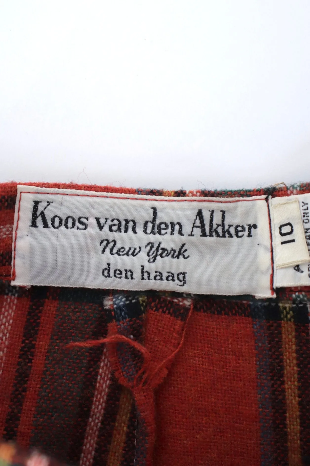 1970s Koos Van Den Akker Wool Patchwork Skirt*