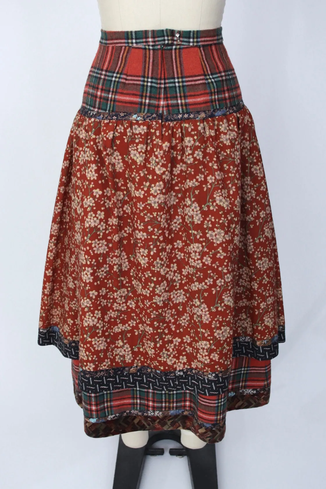 1970s Koos Van Den Akker Wool Patchwork Skirt*