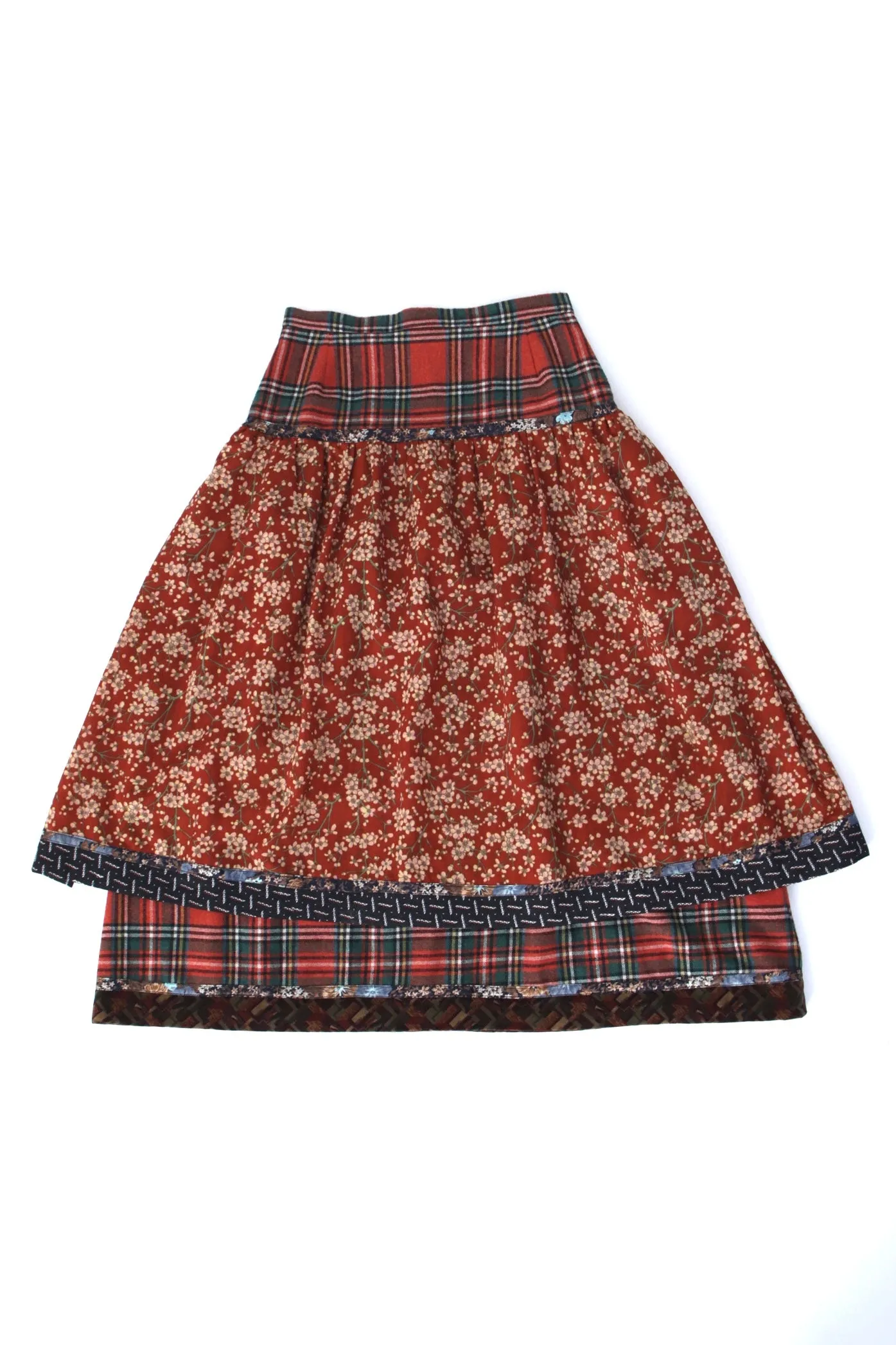1970s Koos Van Den Akker Wool Patchwork Skirt*