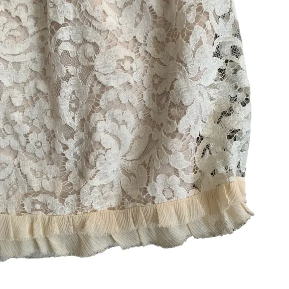 26. Rebecca Taylor Lace Floral Skirt Size 6