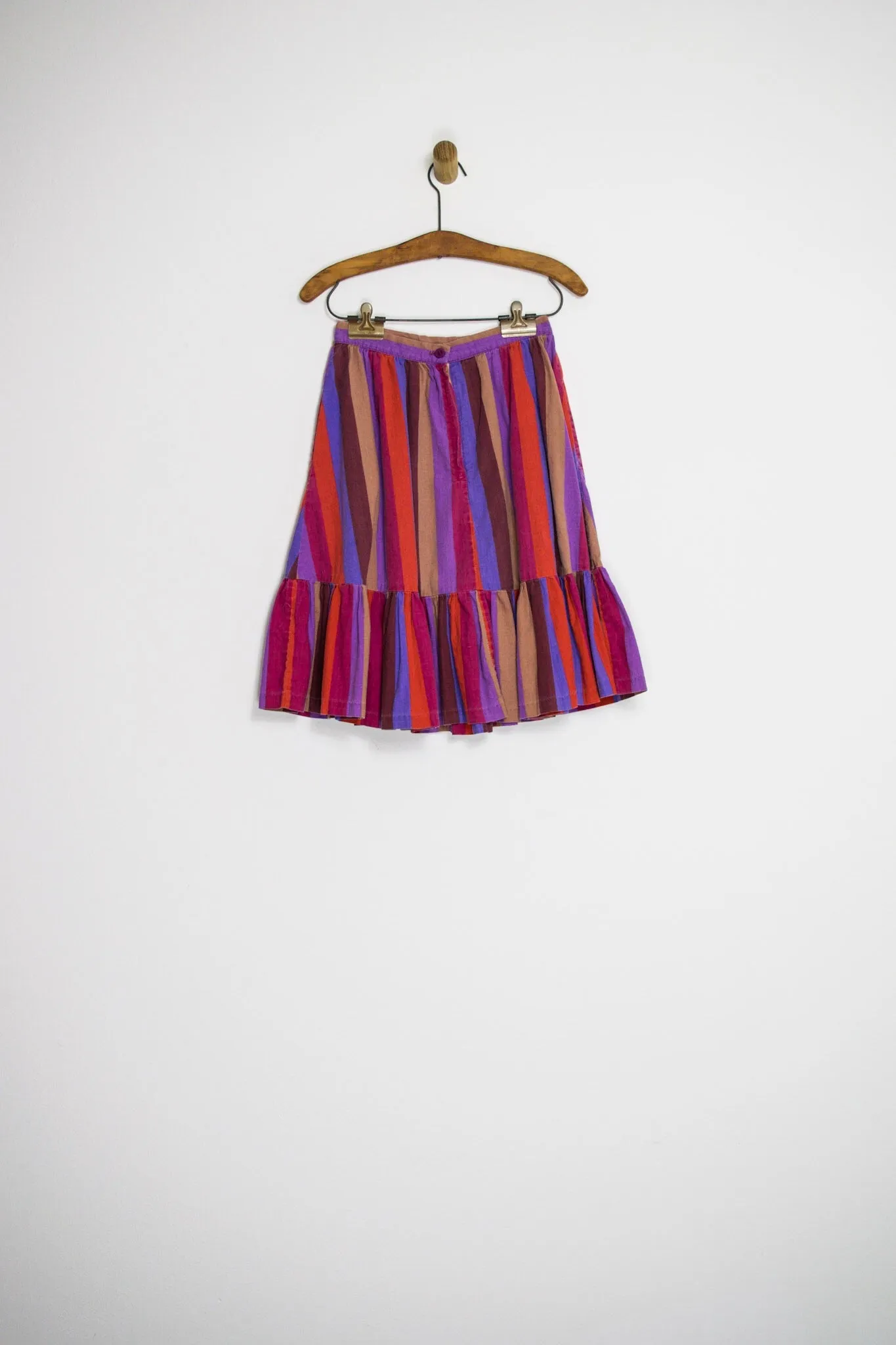 80’s STRIPED SKIRT WITH POCKETS SZ 25