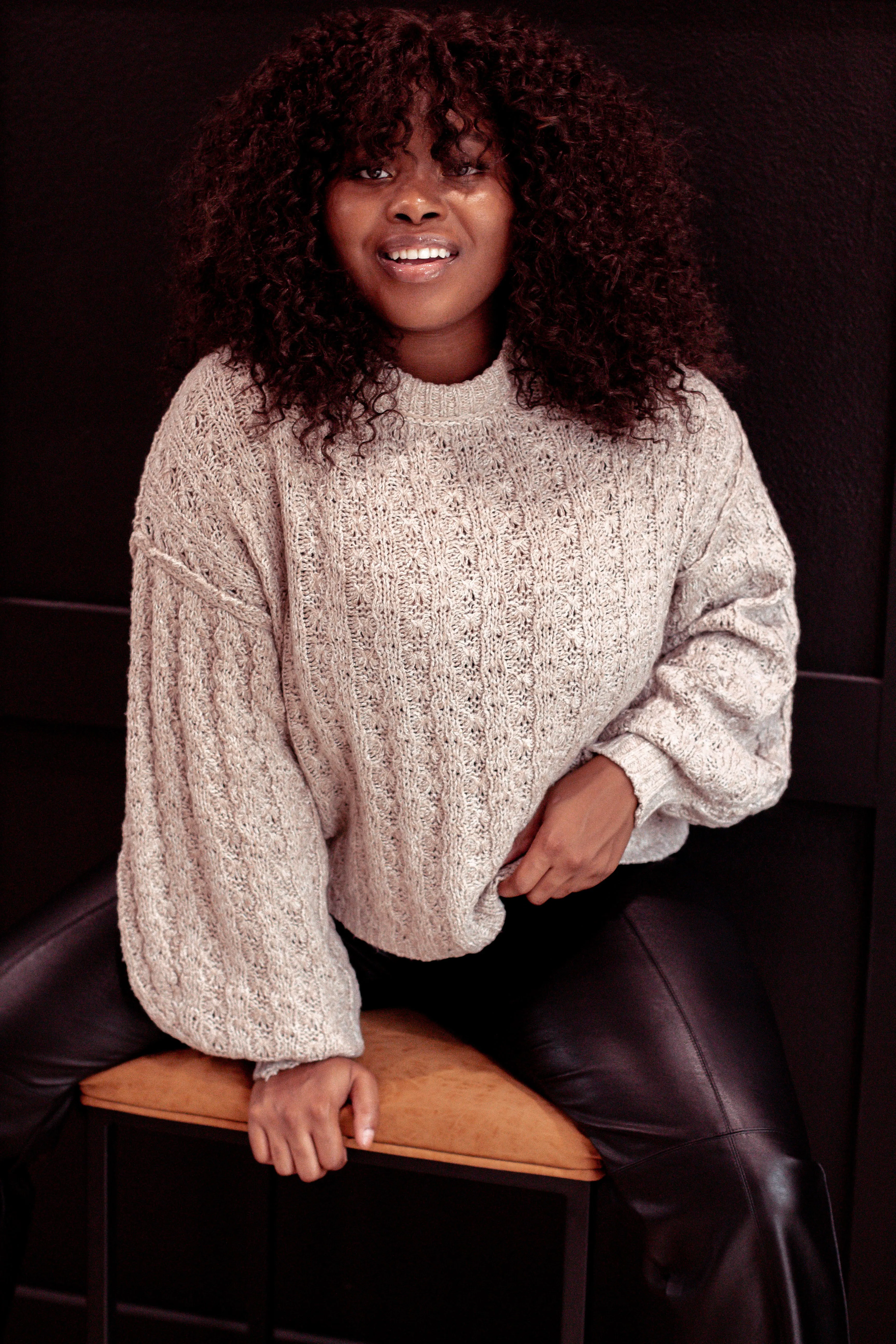 Addison Knit Sweater (Cream)