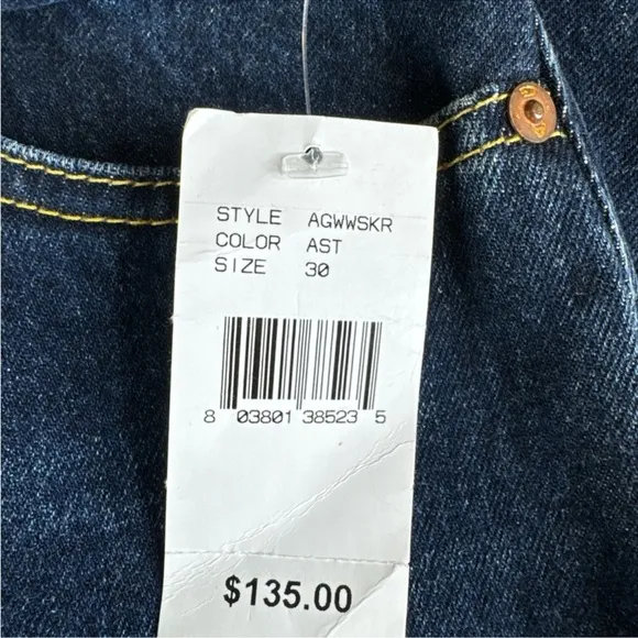 ADRIANO GOLDSCHMIED The Pioneer Denim Maxi Skirt, Size 30.
