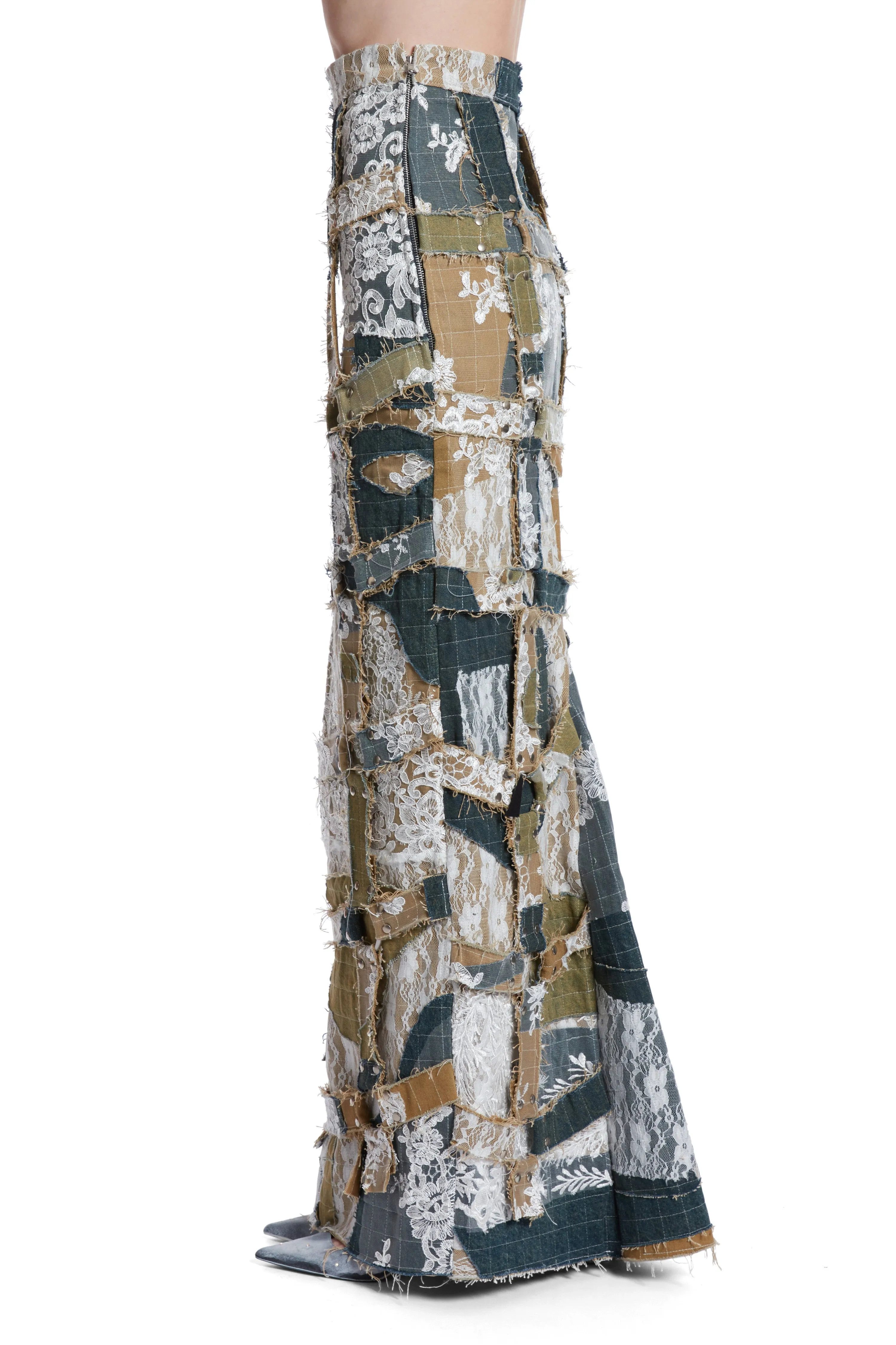 AFFINITY GRID BONDAGE MAXI SKIRT