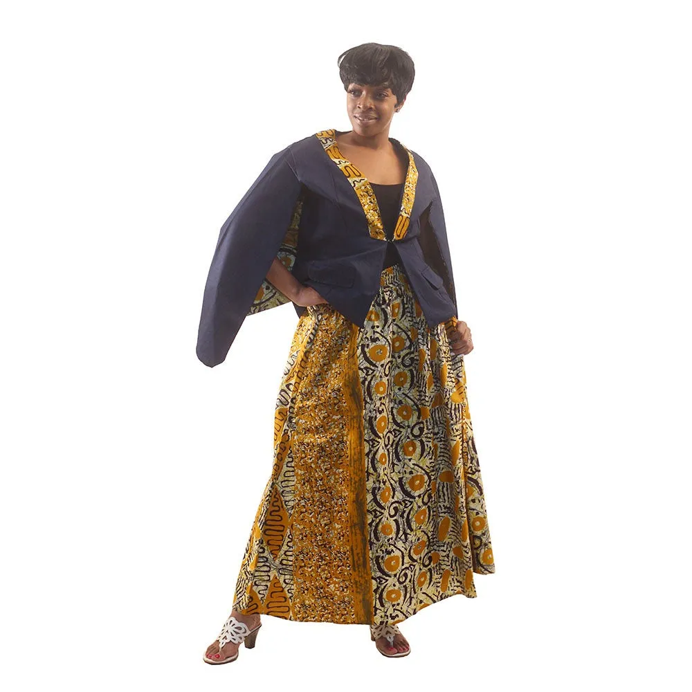 African Print Skirt Set