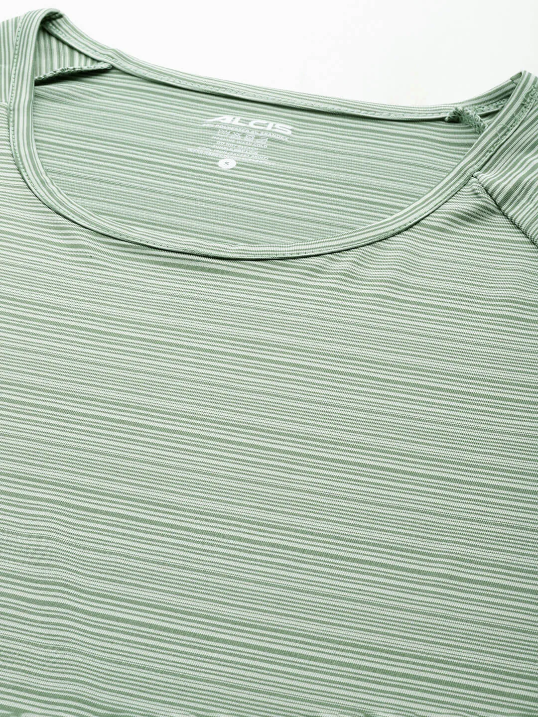 Alcis Women Striped Dry Tech Slim Fit T-shirt