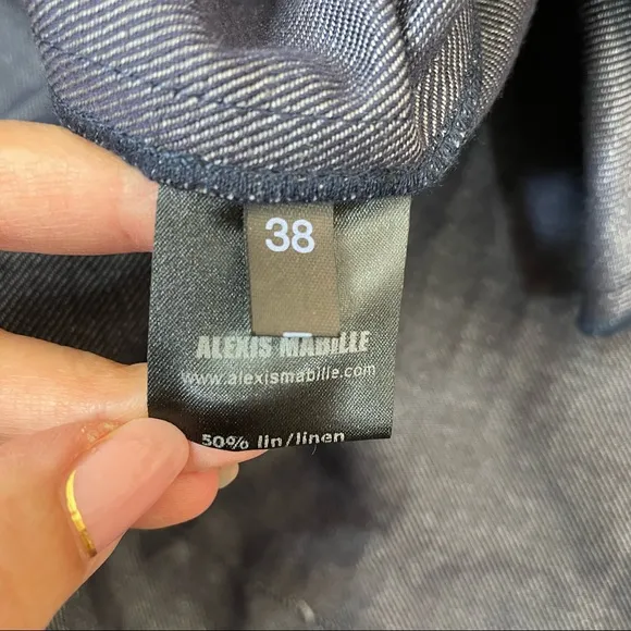 Alexis Mabille Linen Tie Waist Mini Skirt