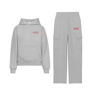Alpha Chi Omega Cargo Hoodie Set