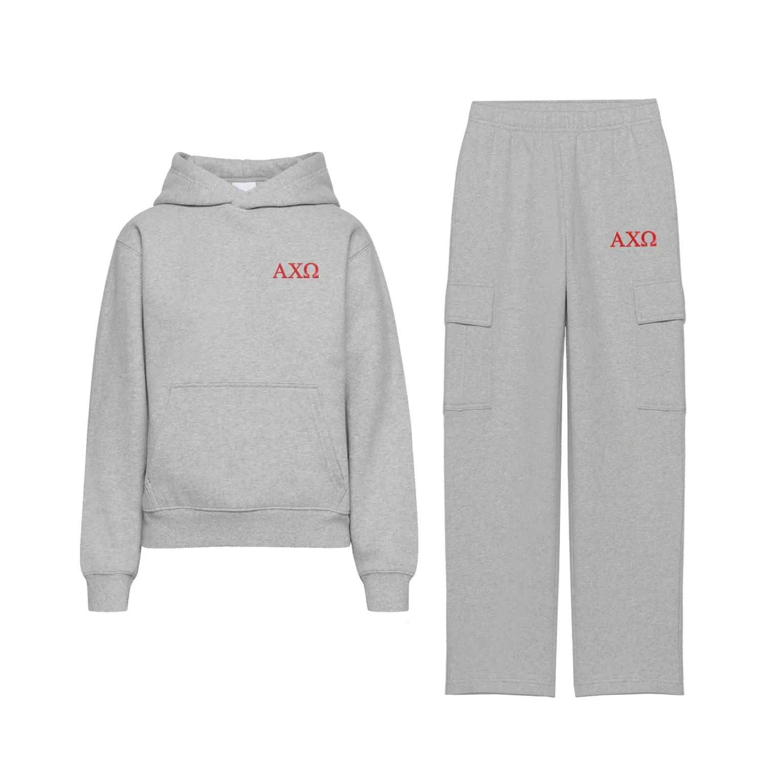 Alpha Chi Omega Cargo Hoodie Set
