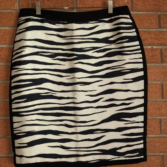 🦓ANN TAYLOR🦓ZEBRA JACQUARD PENCIL SHIRT🦓