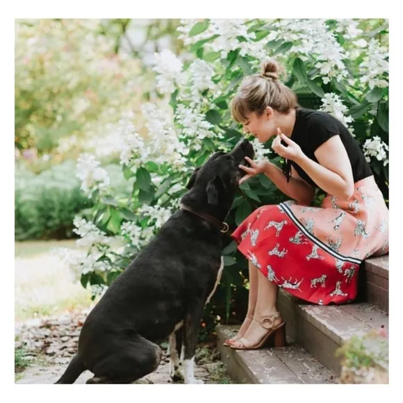 Anthropologie Hutch Dalmatian Skirt