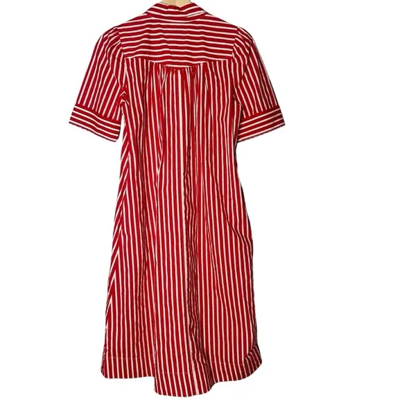 Anthropologie Maeve Kiana Striped Shirtdress Size XS