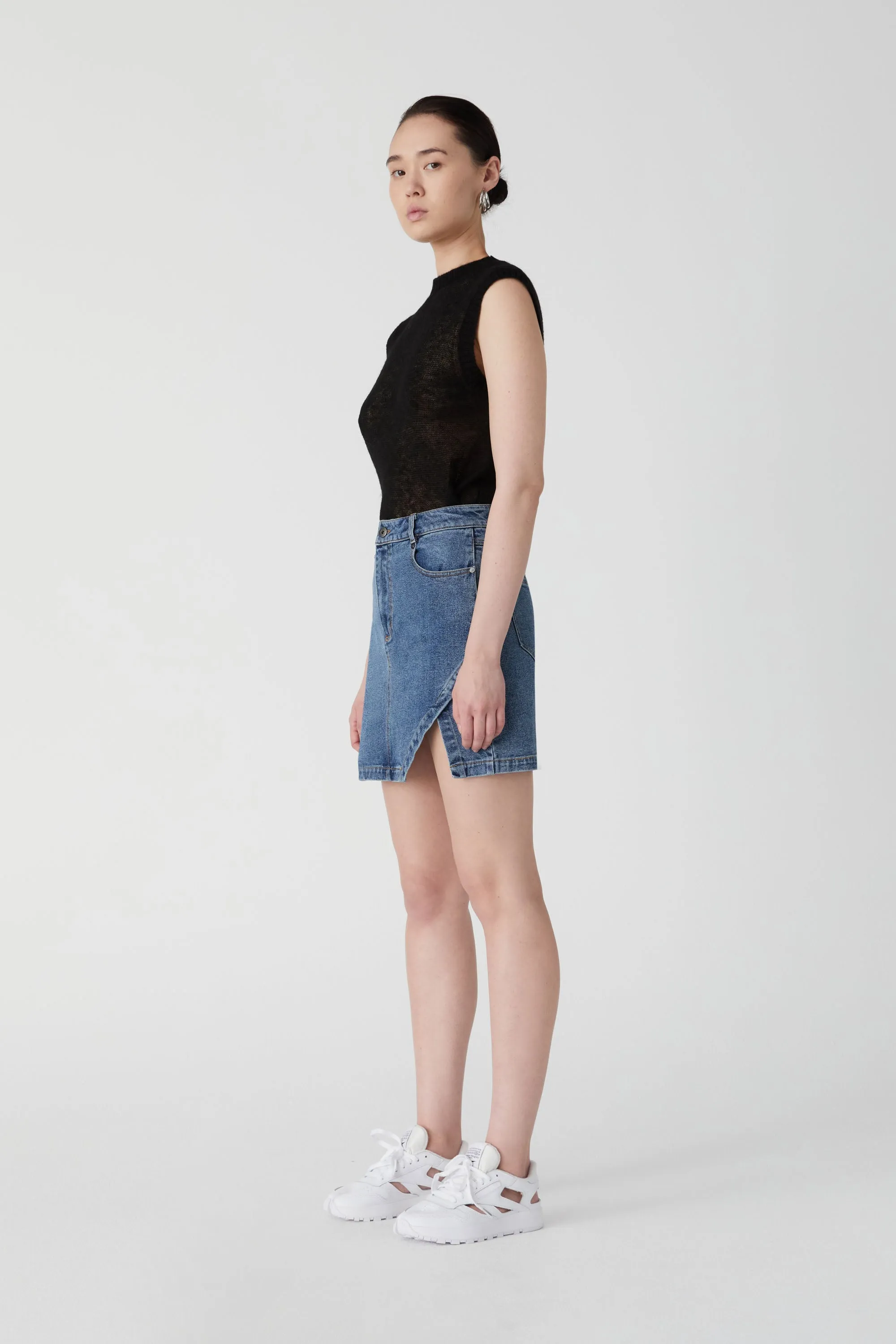 ARROW DENIM SKIRT