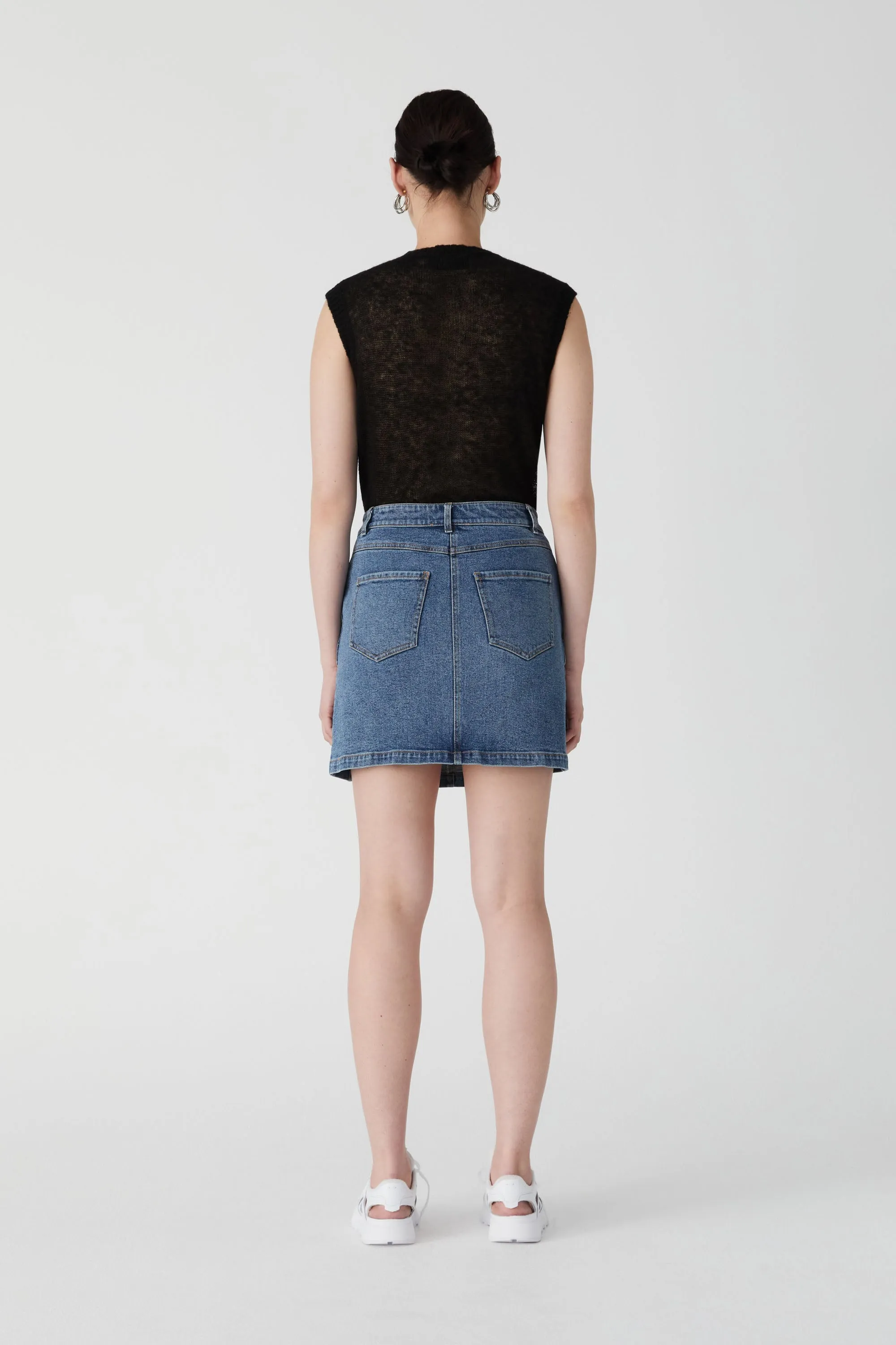 ARROW DENIM SKIRT