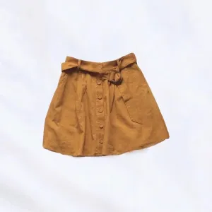 auguste ⋆ button down belted skirt