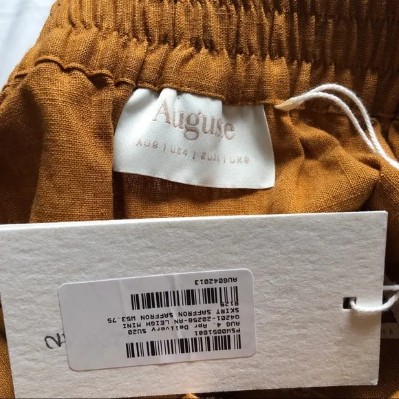 auguste ⋆ button down belted skirt