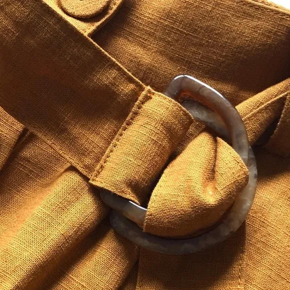 auguste ⋆ button down belted skirt