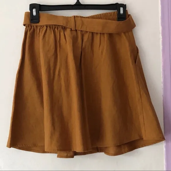 auguste ⋆ button down belted skirt