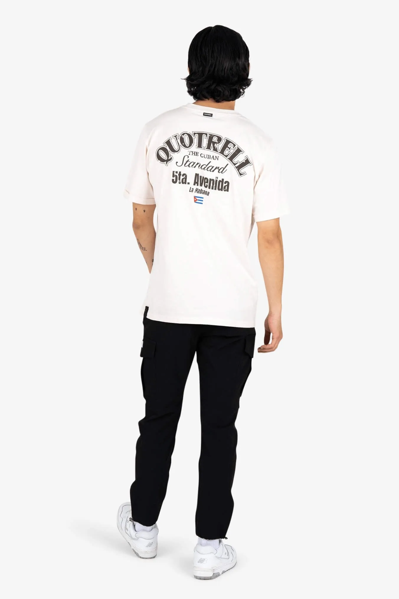 AVENIDA T-SHIRT | OFF WHITE/BROWN