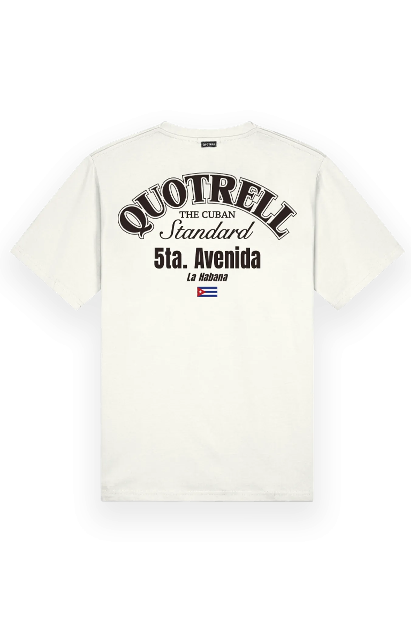 AVENIDA T-SHIRT | OFF WHITE/BROWN