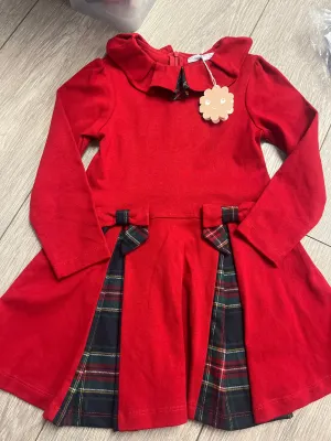 AW22 Patachou Girls Red Tartan Dress