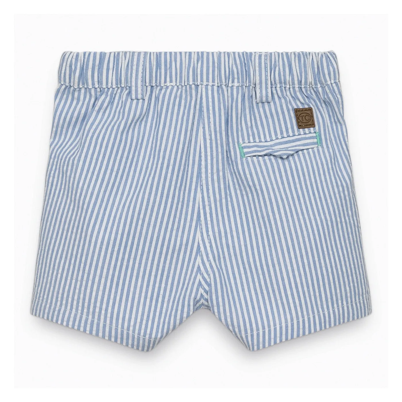 Baby Boys Ocean Blue Striped Shorts