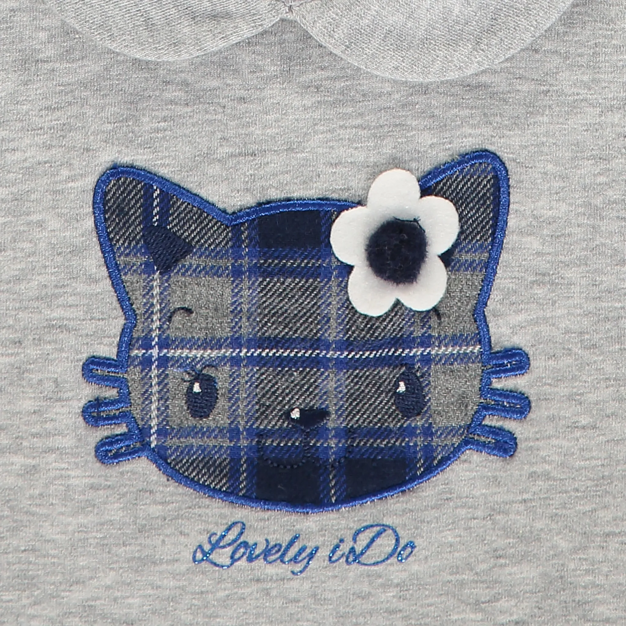 Baby Girls Grey and Blue Dress