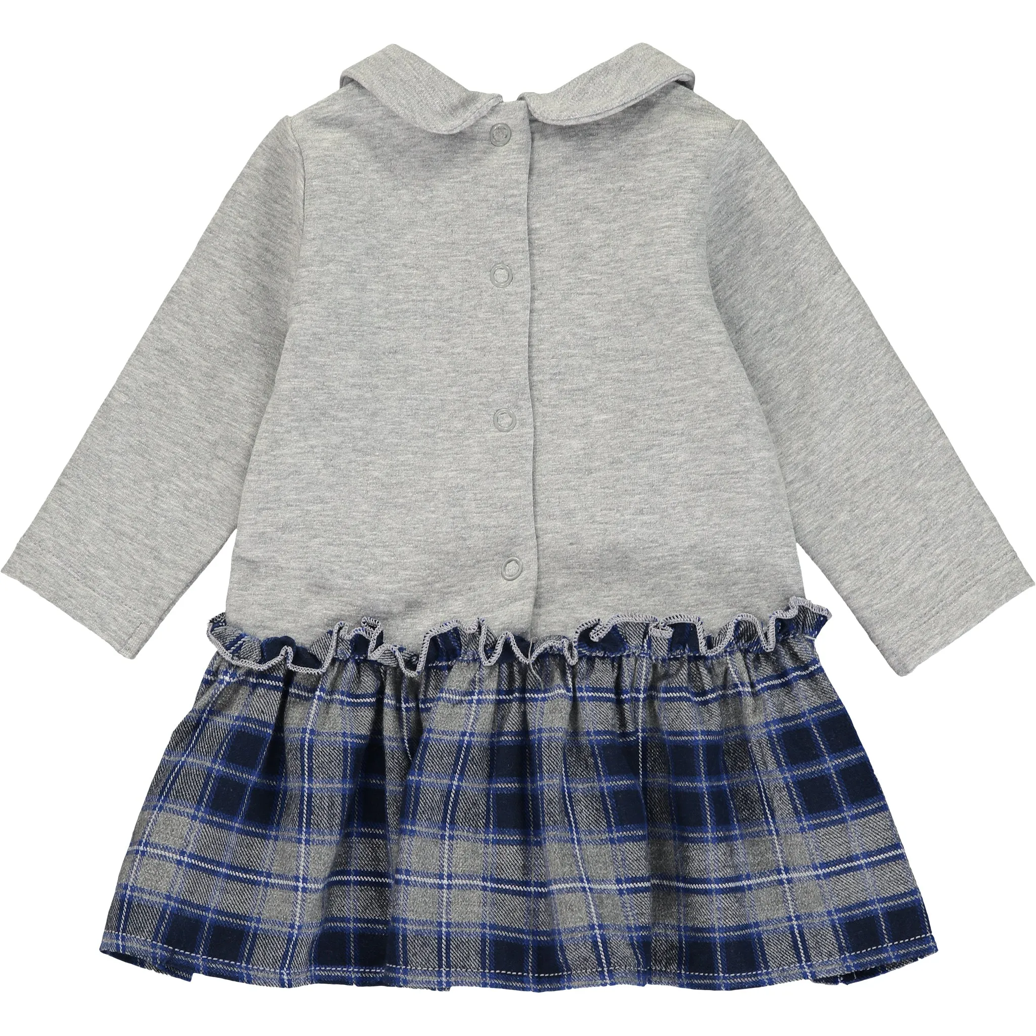 Baby Girls Grey and Blue Dress