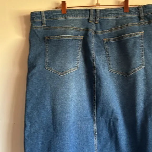 Baccini denim maxi skirt size 16