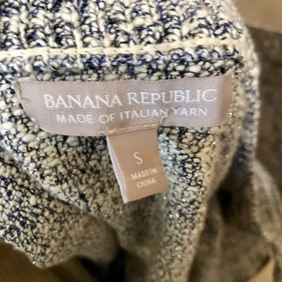 Banana Republic Italian Yarn Full Zip Sweater