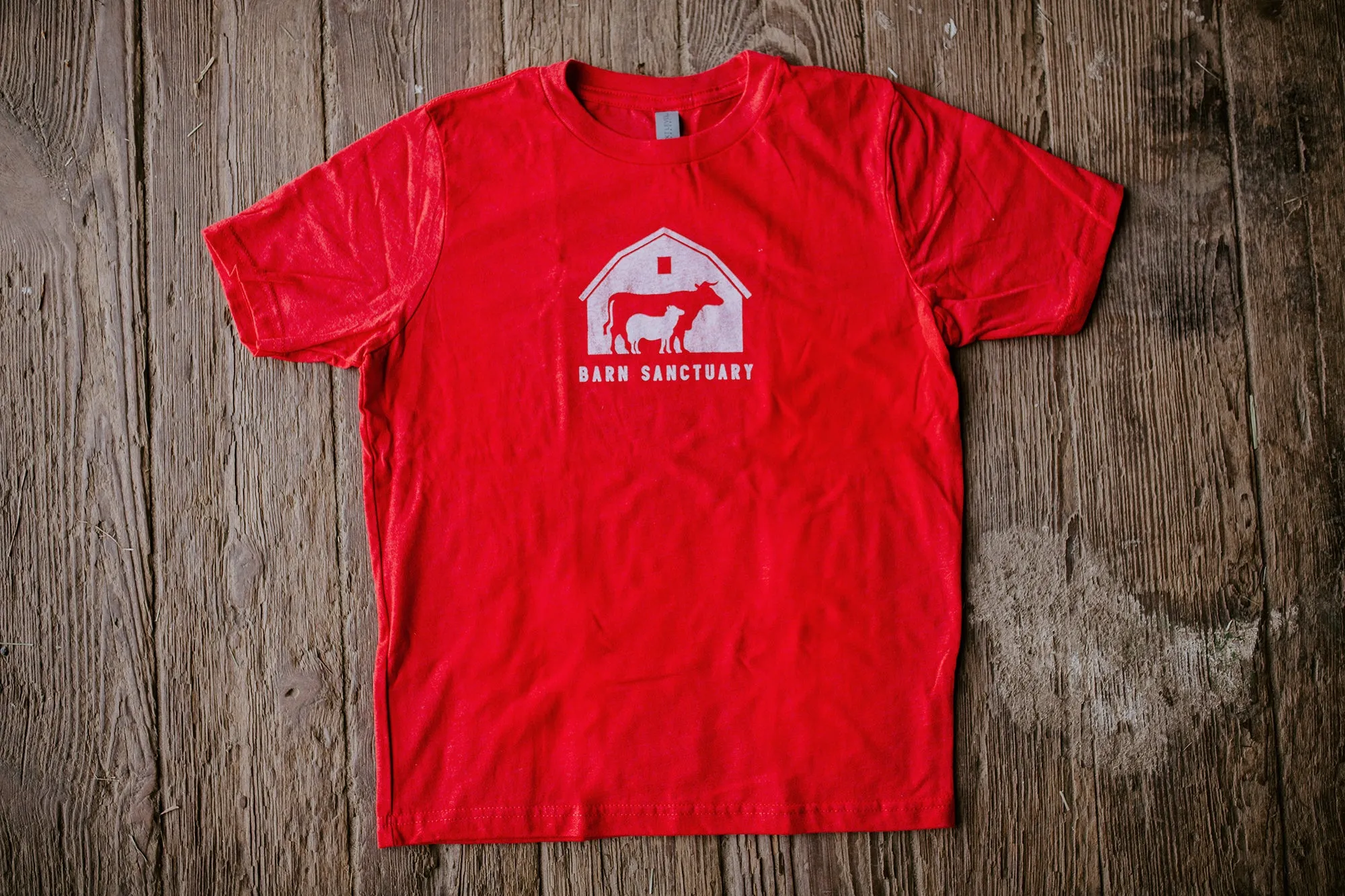Barn Logo Tee YOUTH - Red