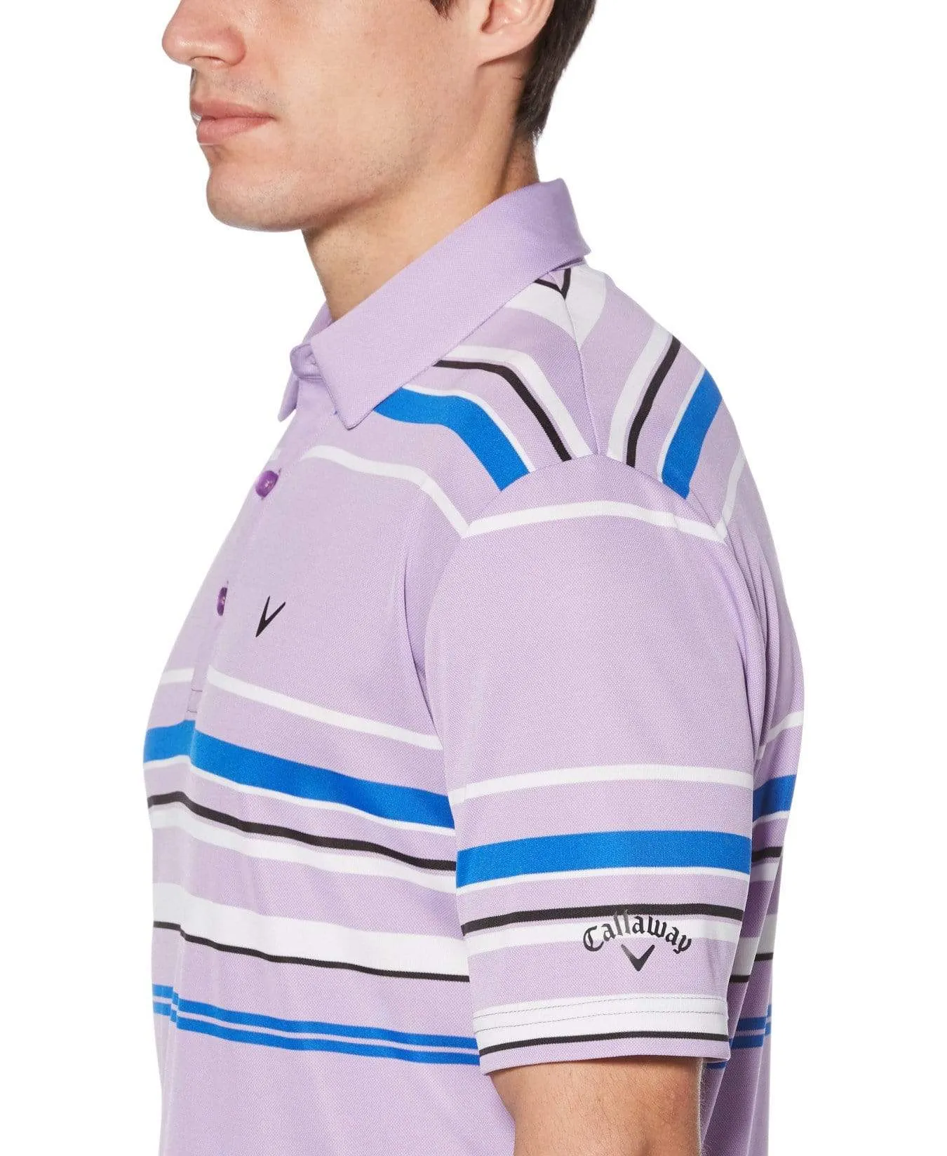 Big & Tall Birdseye Stripe Polo