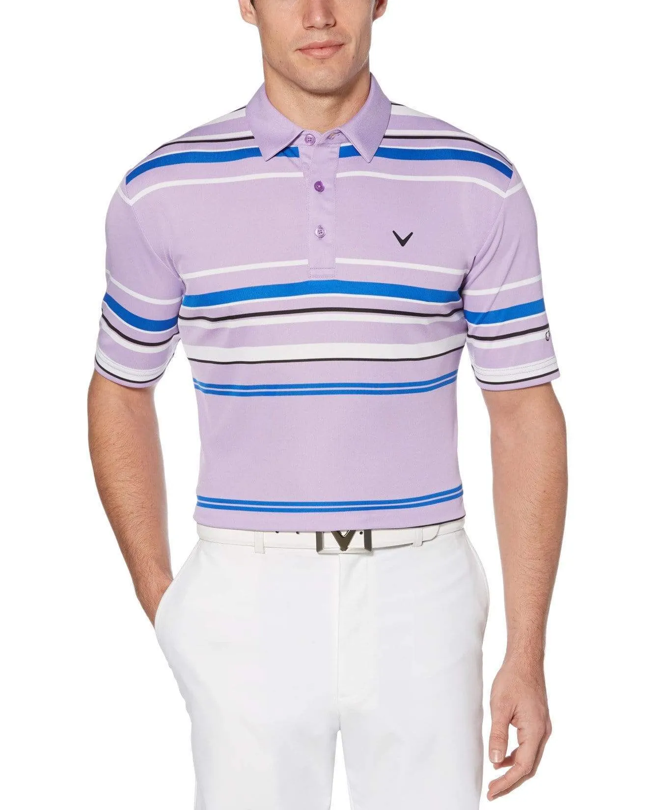 Big & Tall Birdseye Stripe Polo