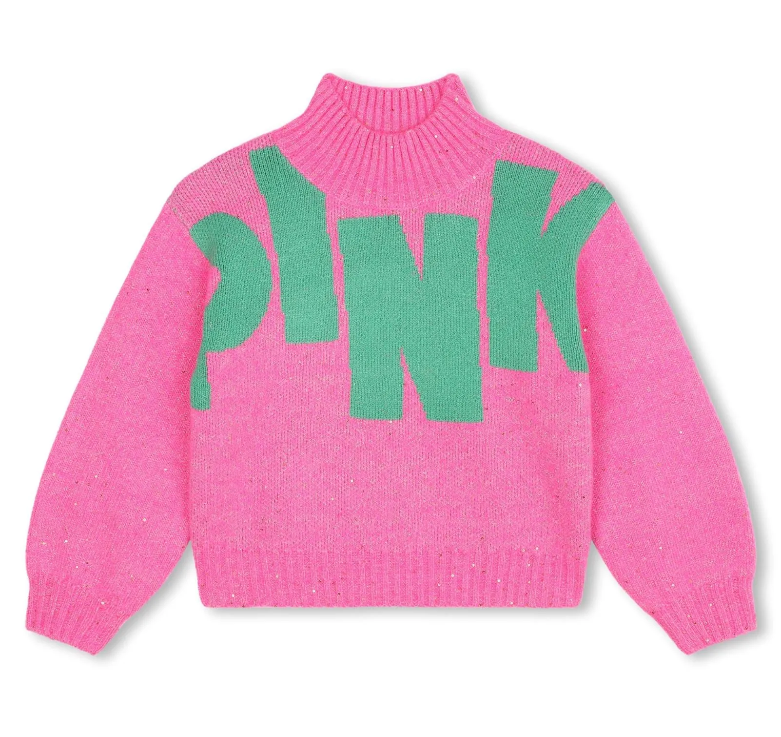 Billieblush Pink Glitter Knit Sweater