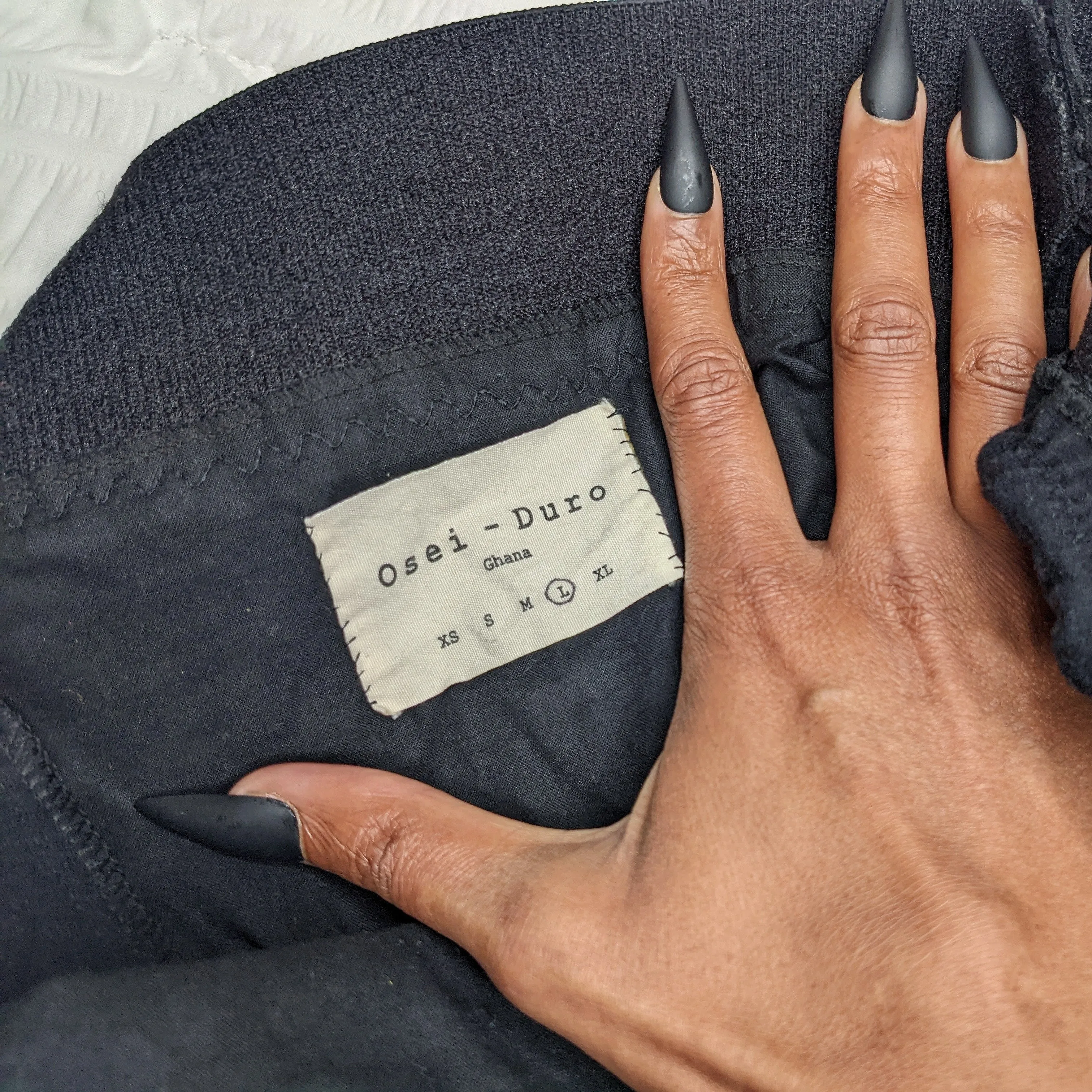 Black Mini-Skirt by Osei Duro