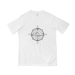 Black Solid Compass Logo T-Shirt