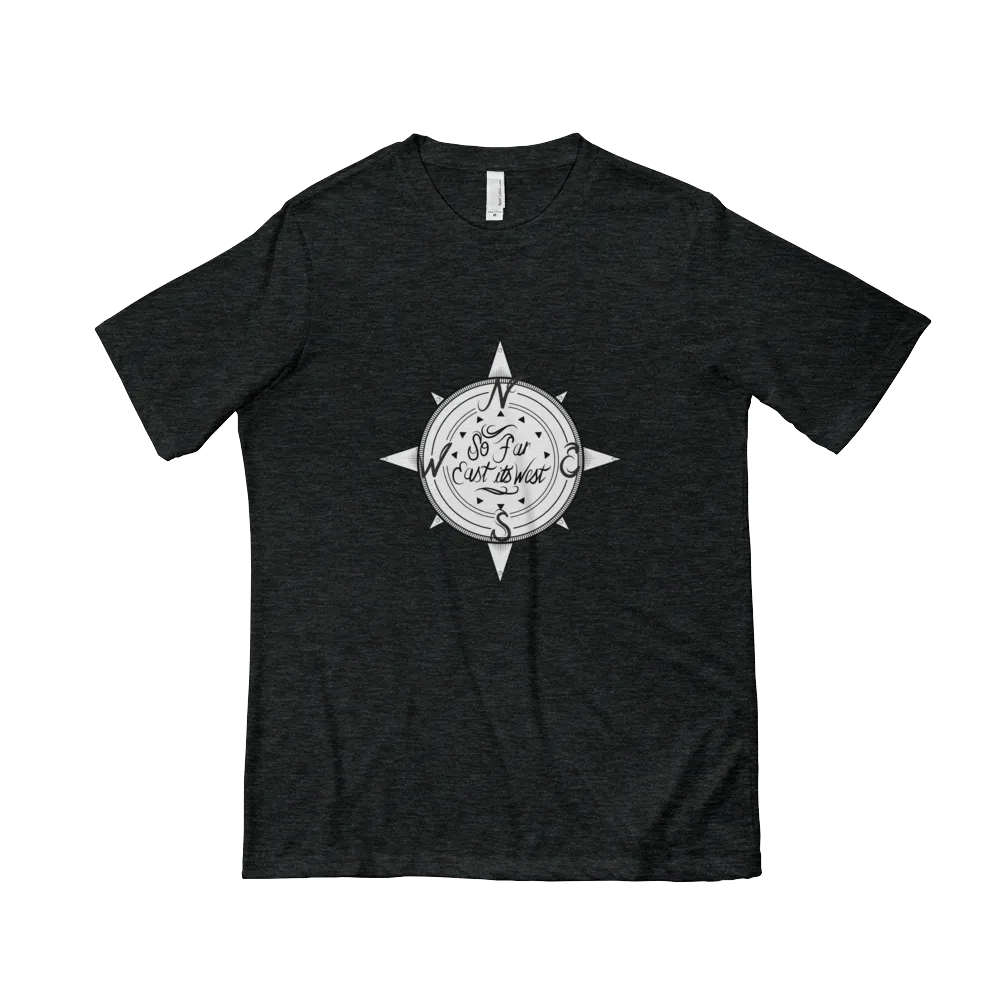 Black Solid Compass Logo T-Shirt