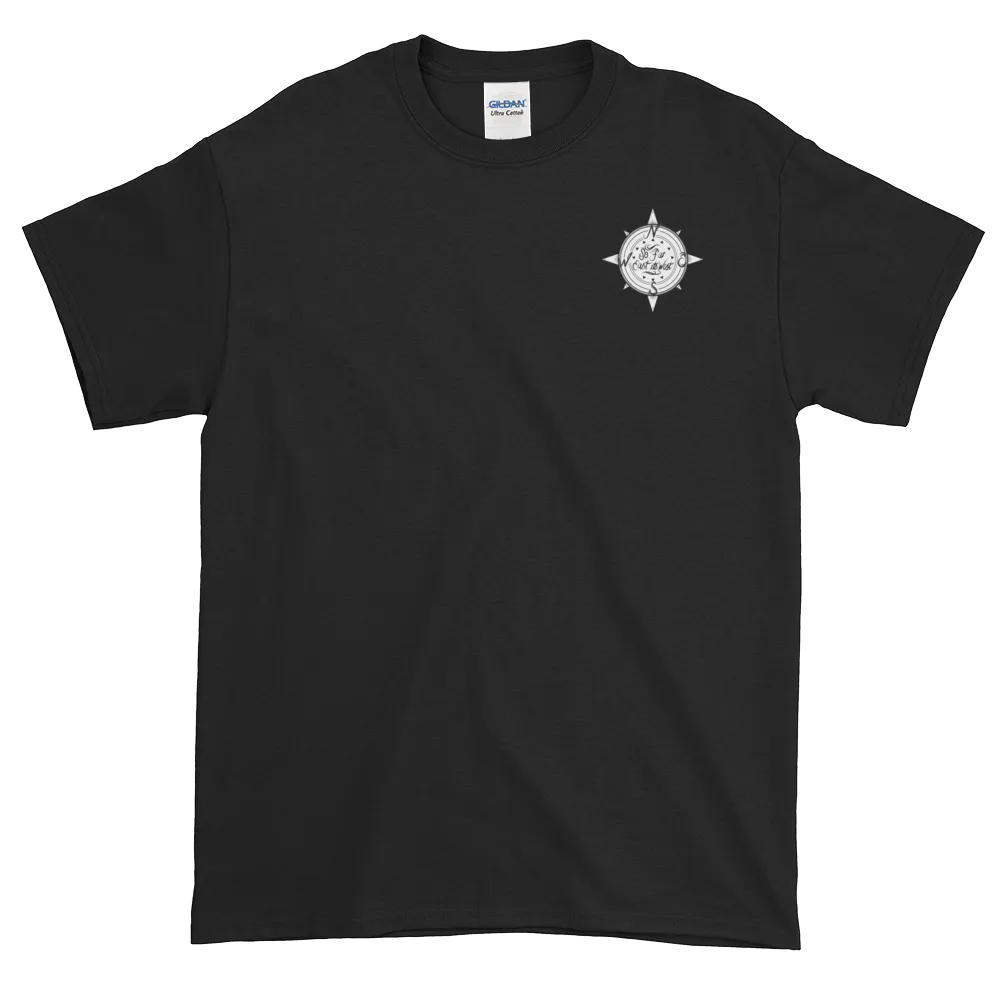 Black Solid Compass Logo T-Shirt