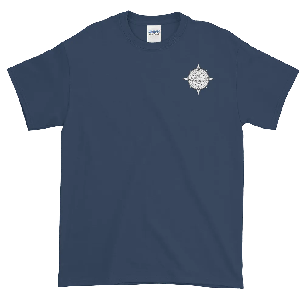 Black Solid Compass Logo T-Shirt