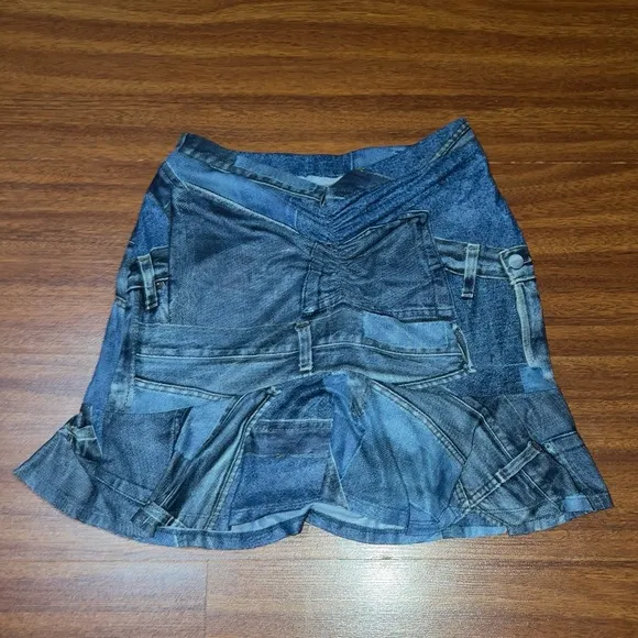 Blue Alva Miniskirt