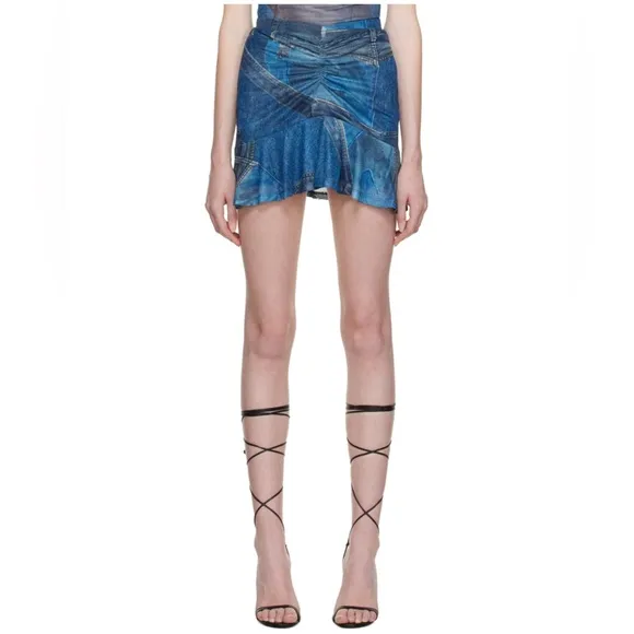 Blue Alva Miniskirt