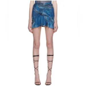 Blue Alva Miniskirt