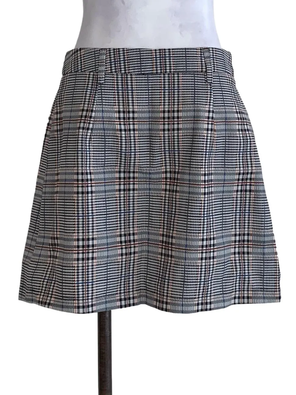 Blue Tartan Mini Skirt