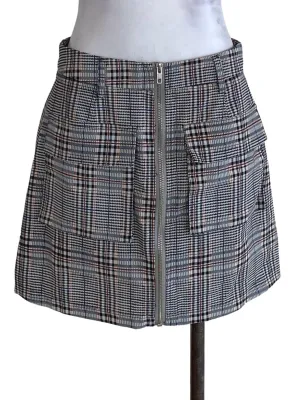 Blue Tartan Mini Skirt