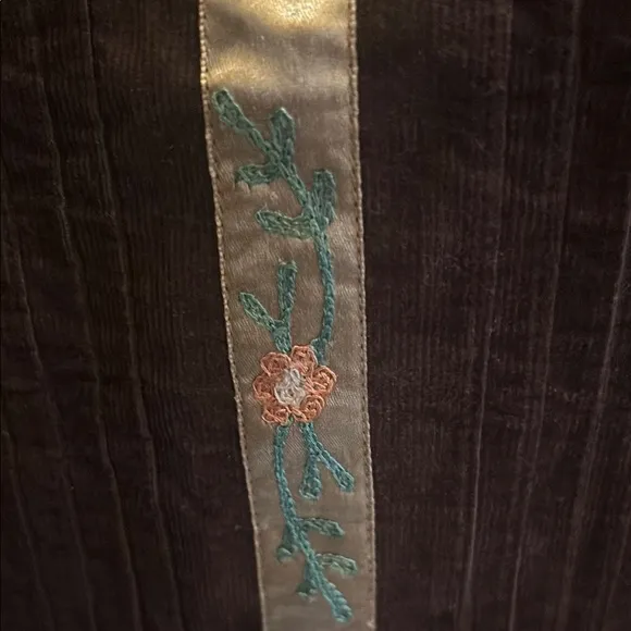 Brown Mini A-Line Skirt with Embellished Details for Cocktail