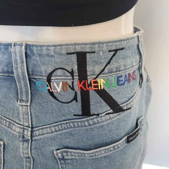 Calvin Klein Pride Denim High Rise Mini, BNWT, Size 28