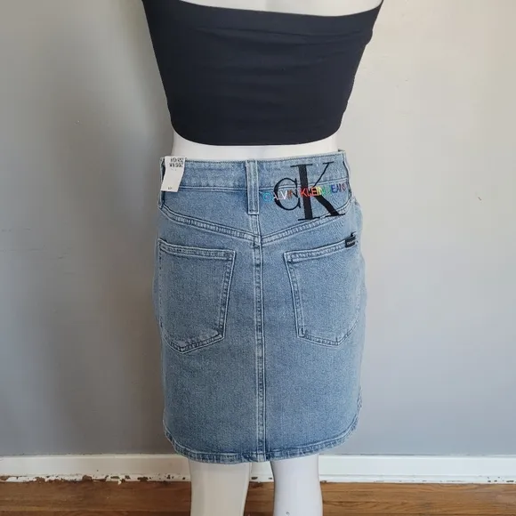Calvin Klein Pride Denim High Rise Mini, BNWT, Size 28