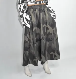 Cameron Camo A-Line Skirt